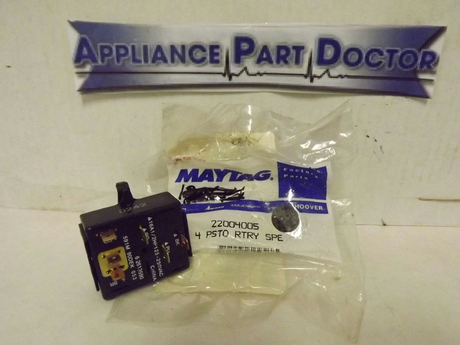 MAYTAG WHIRLPOOL WASHER 22004005 ROTARY SWITCH NEW MAYTAG WHIRLPOOL WASHER 22004005 ROTARY SWITCH NEW